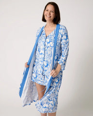 Azure Garden Women's Robe