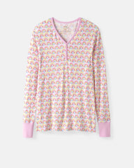 Pastel Rainbows Women's Pajama Top