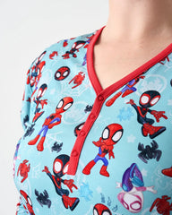 Spidey & His Amazing Friends Tiny Webs Women's Long Sleeve Pajama Top