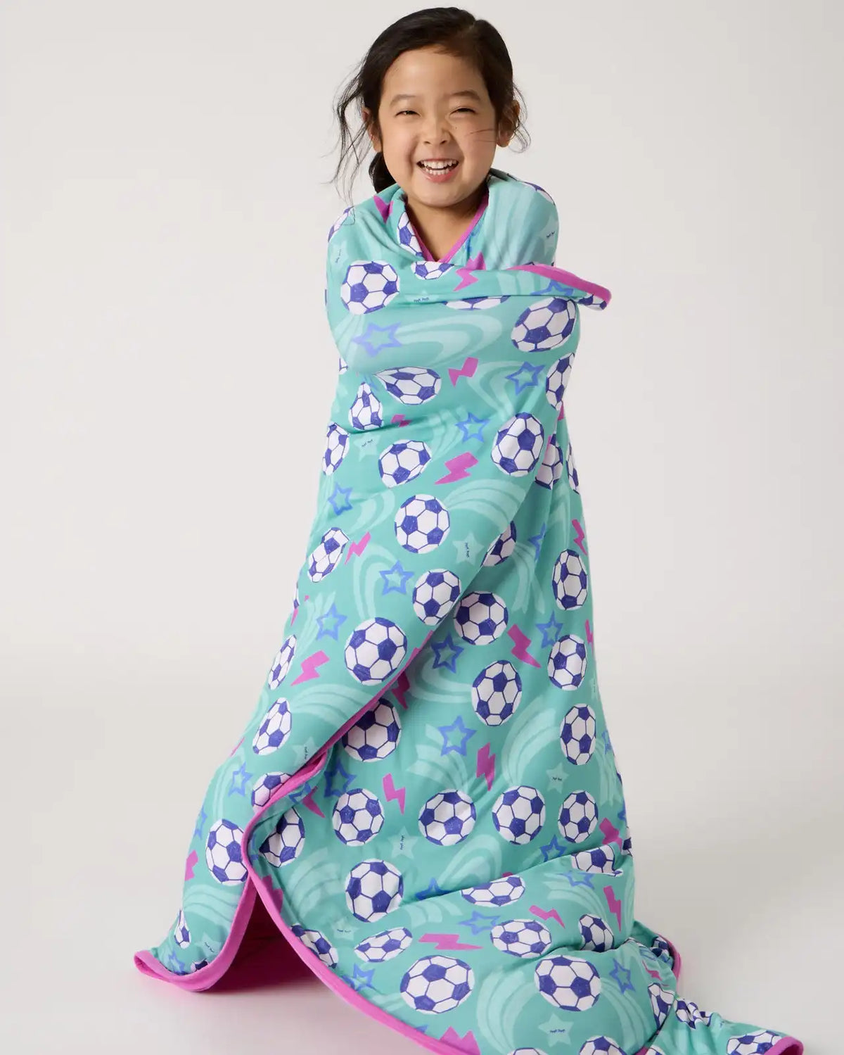 Aqua Soccer Stars Large Cloud Blanket®