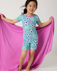 Aqua Soccer Stars Large Cloud Blanket®