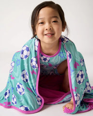 Aqua Soccer Stars Large Cloud Blanket®