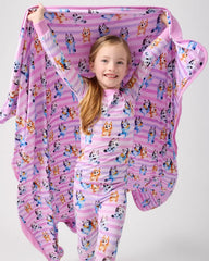 Bluey Dance All Day Pink Large Cloud Blanket®
