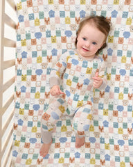 Check Mates Fitted Crib Sheet