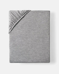 Heather Gray Fitted Crib Sheet