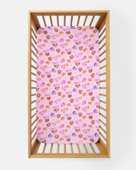 Team Spirit Pink Fitted Crib Sheet