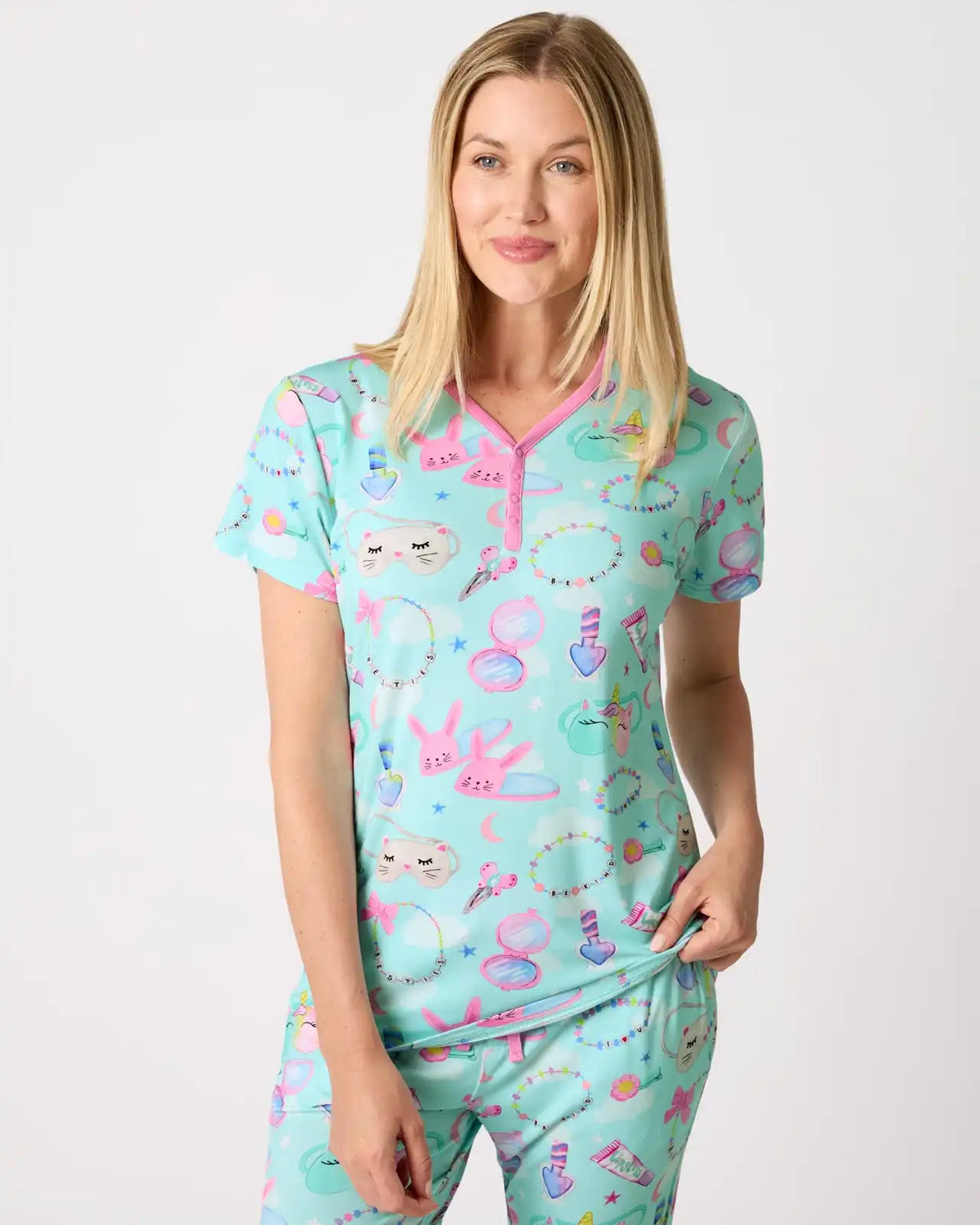 Slumber Club Women's Short Sleeve Pajama Top