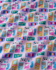 Purple Game On Twin Sheet Set