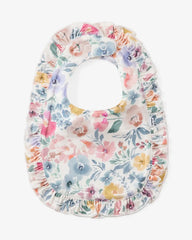 Tiny Blooms Ruffle Bib