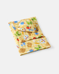 Breakfast Bunch Swaddle & Beanie Set