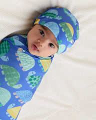 Shell Parade Swaddle & Beanie Set