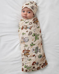 Disney & Pixar Woody's Wild West Swaddle & Beanie Set