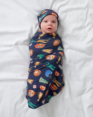 Team Spirit Swaddle & Beanie Set