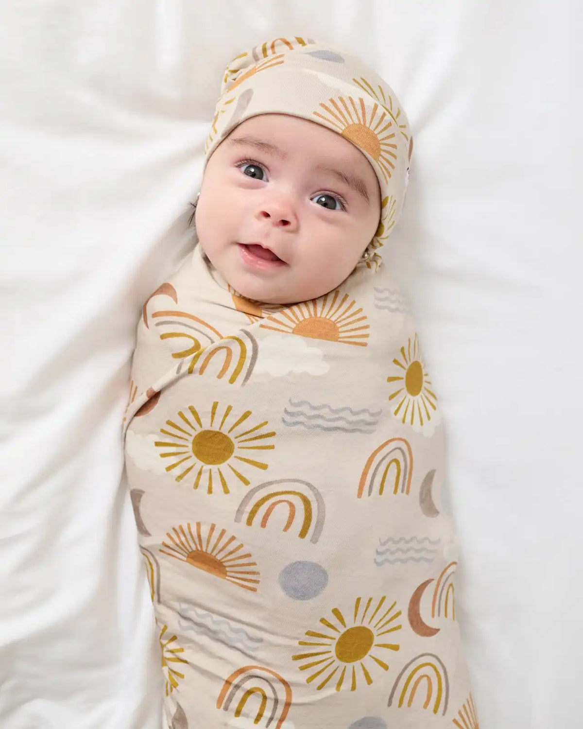 Desert Sunrise Swaddle & Beanie Set