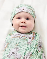 Koala Cuddles Swaddle & Beanie Set