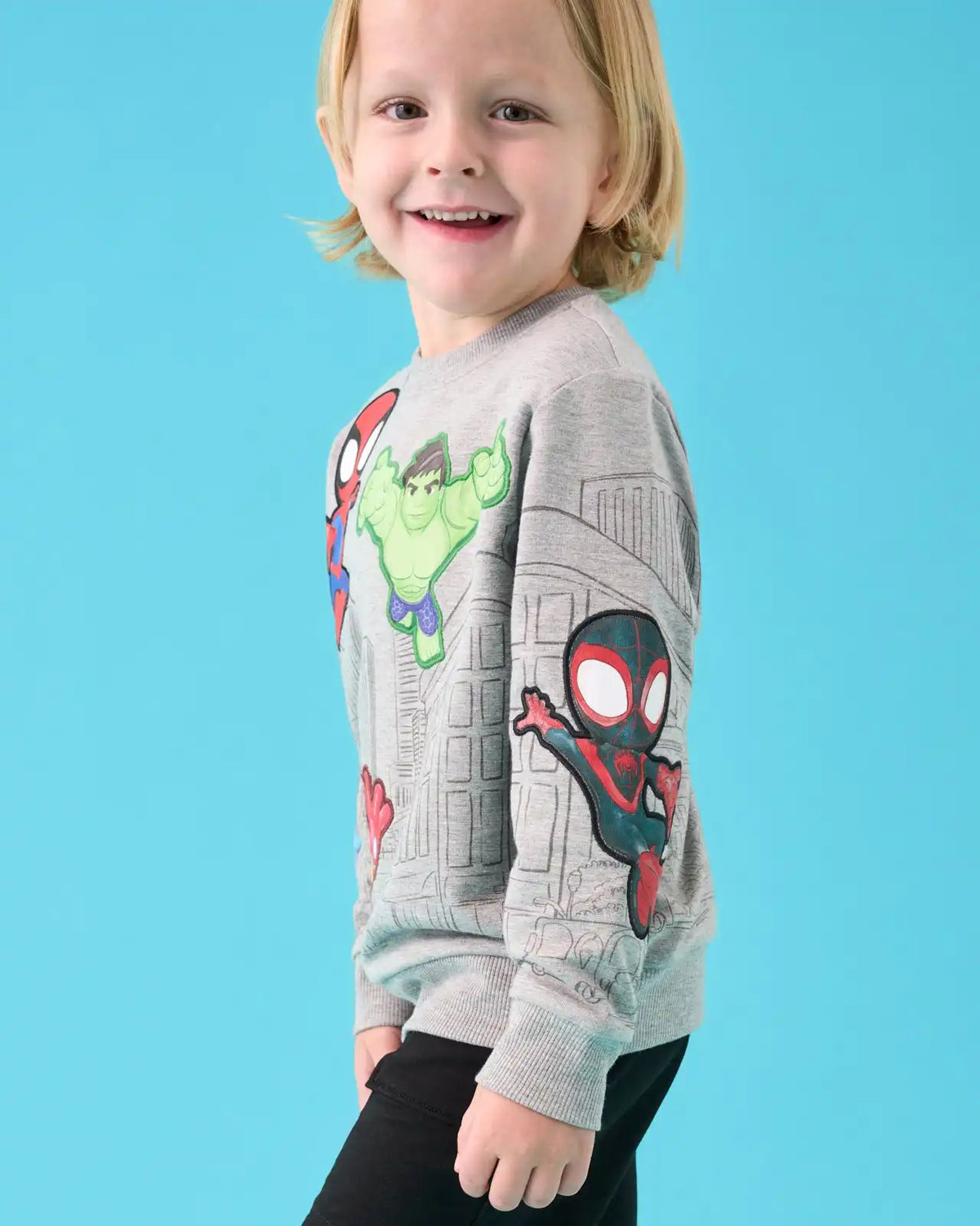 Spidey & His Amazing Friends Mighty City Heroes Crewneck Sweatshirt