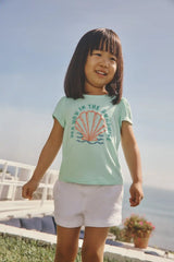 Sparkling Seas Puff Sleeve Tee