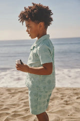 Coastal Rays Button Down Polo