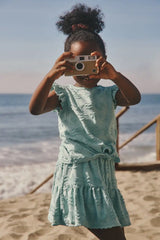 Coastal Rays Bow Front Flutter Top