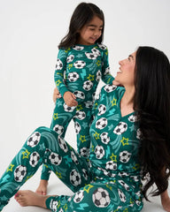 Soccer Stars Women's Short Sleeve Pajama Top