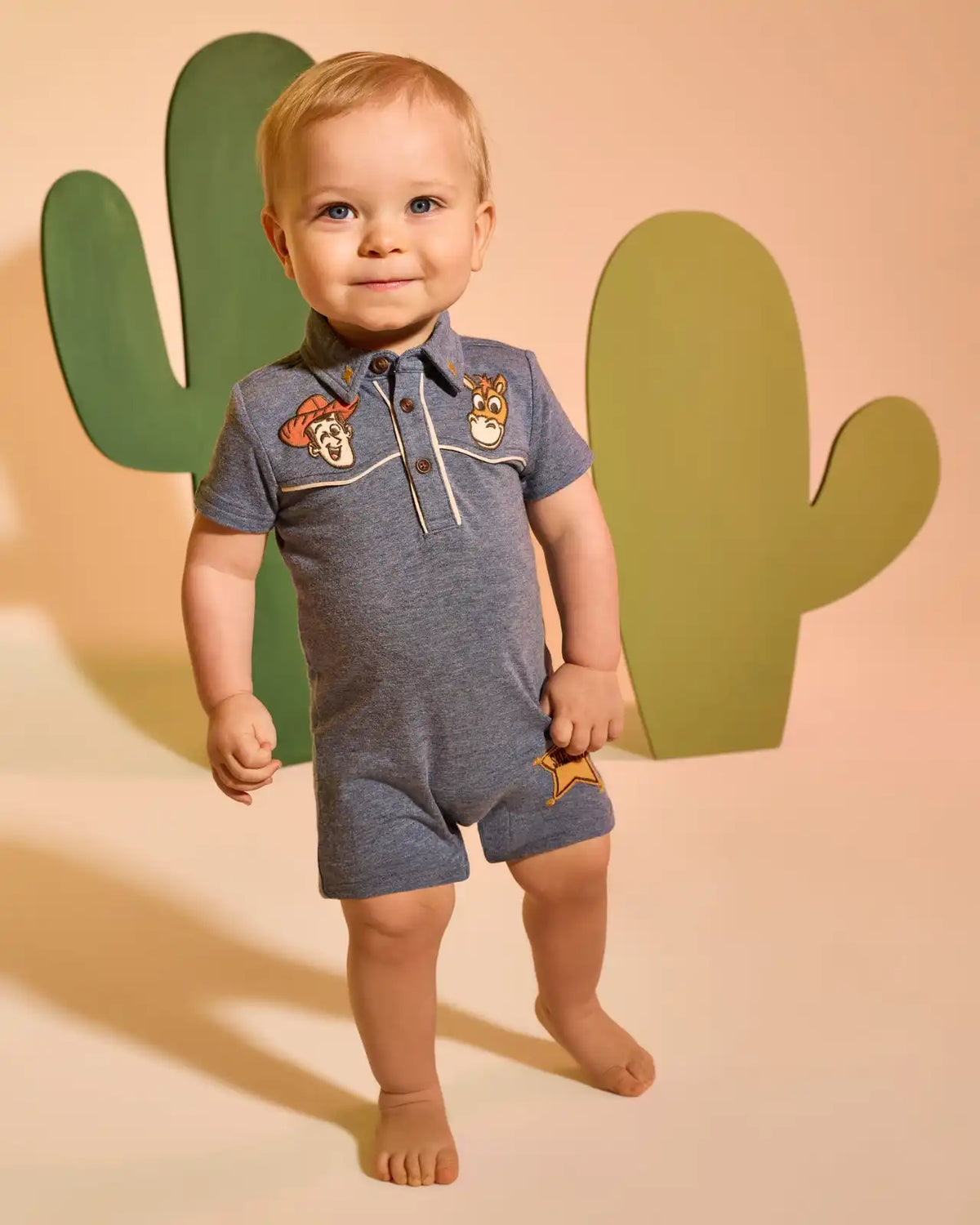 Disney & Pixar The Roundup Gang Polo Shorty Romper