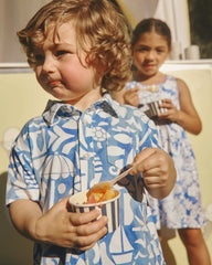 Summer Shores Button Down Polo
