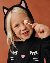 Black Cat Peplum Hoodie