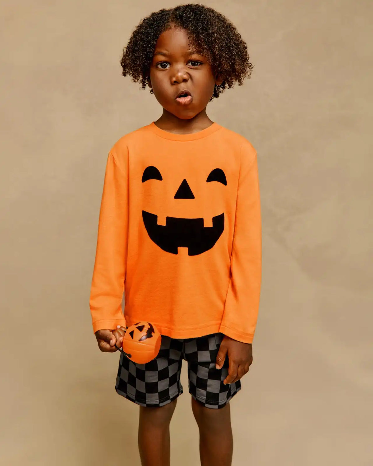 Jack-O'-Lantern Long Sleeve Relaxed Tee