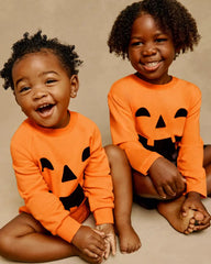 Jack-O'-Lantern Raglan Romper