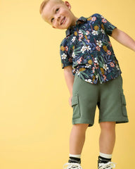 Tropical Garden Button Down Polo