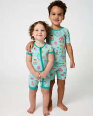 Fizzy Fair Two-Piece Short Sleeve & Shorts Pajama Set