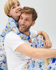 Rainbow Trucks Two-Piece Pajama Set
