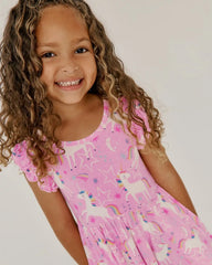 Unicorn Dance Flutter Twirl Dress