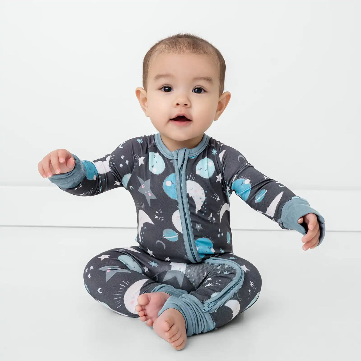 Blue To the Moon & Back Zippy