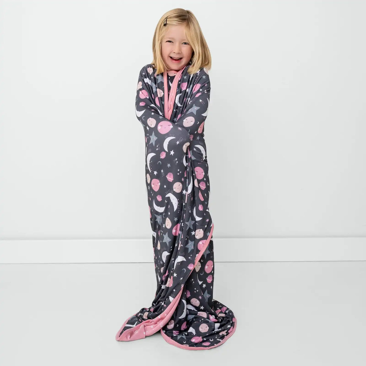 Pink To the Moon & Back Large Cloud Blanket®