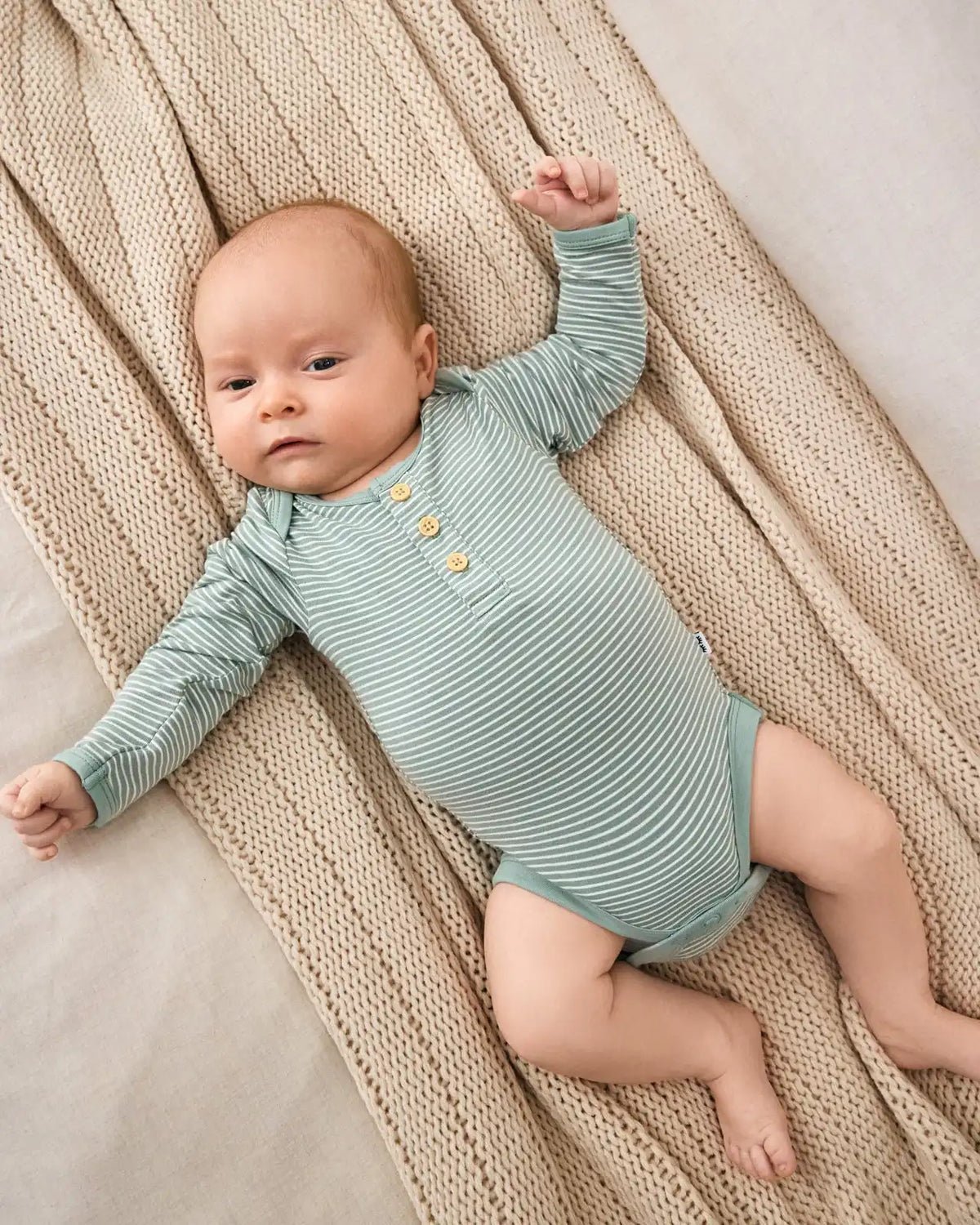 Willow Stripe Henley Bodysuit