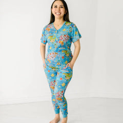Around The World Women's Short Sleeve Pajama Top
