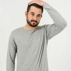 Heather Gray Men's Pajama Top