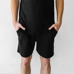 Black Men's Pajama Shorts