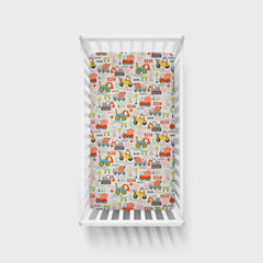 Mini Builders Fitted Crib Sheet