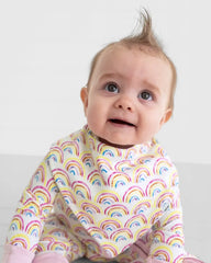 Pastel Rainbows Bandana Bib