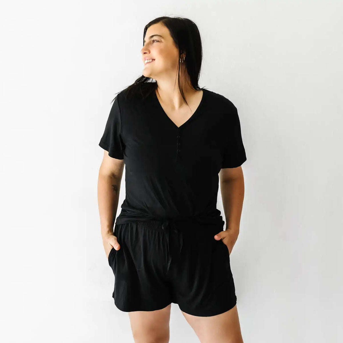 Black Women's Pajama Shorts