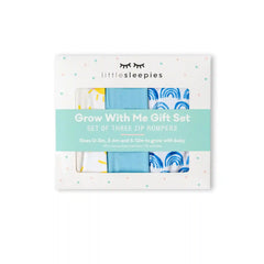 Blue Rainbows, Sky Blue & Sunshine Zippy Grow With Me Three Pack Gift Box